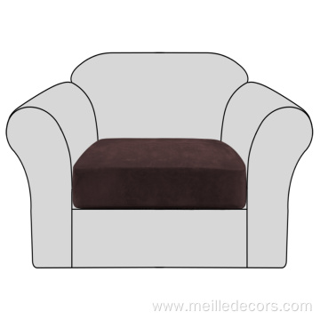 Velvet Plush 1 Piece Individual Couch Cushion Cover